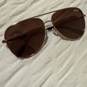 Quay gold/brown High Key Sunglasses